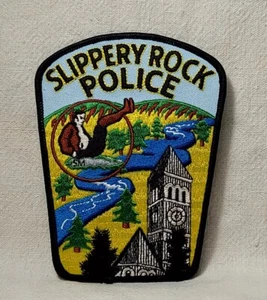 Slippery Rock Polizei Schulteraufnäher bestickt unbenutzt KOSTENLOSER VERSAND - Bild 1 von 5