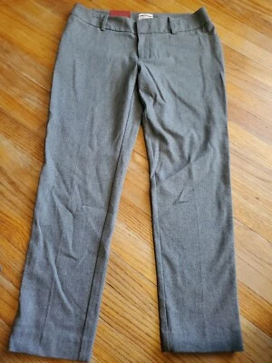 Novo~ Calça de tornozelo moderna cinza Merona tamanho 10 cintura média fina quadril e coxa carreira - Imagem 1 de 3