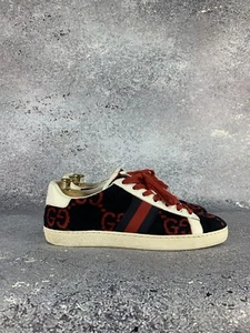 GUCCI GG TERRY CLOTH MONOGRAM VELVET SNEAKERS SIZE 39 431910 - Picture 1 of 16
