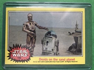 1977 Topps Star Wars  #143 Droids on the sand planet - Picture 1 of 2