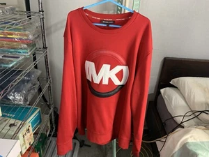 Michael Kors Graphic 3D Sweatshirt Jumper Red Men’s XL - Picture 1 of 7