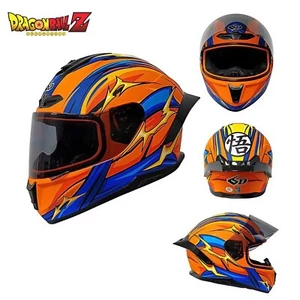 Casco Integrale Moto Dragon Ball Z Goku | Omologato DOT | Visiera UV Antifog A++ - Foto 1 di 9