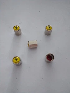 Set of 5 Wheel Tire Caps Air Valve Stem Cover For FERRARI Truck Car Free Ship - Picture 1 of 1