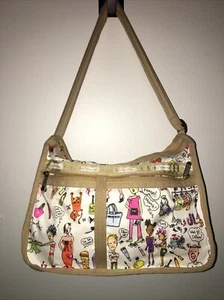 Amy Davis x Le Sport Sac Art Crossbody Colorful Bag Purse Size Large - Picture 1 of 22