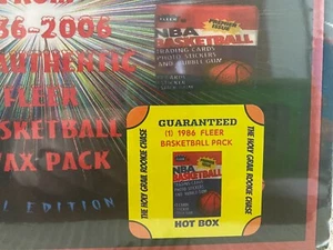Paquete de baloncesto Fleer 1986 caja THGRC mj - Imagen 1 de 4