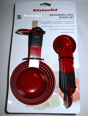 Набор красных мерных чашек и ложек Kitchenaid Empire — мягкая ручка HERA - Изображение 1 из 4