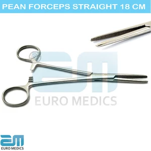 Rochester Pean Hemostatic Forceps Straight 18 cm OR Grade Surgical Instruments - Picture 1 of 3