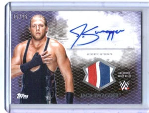 WWE Jack Swagger 2015 Topps Undisputed Purple Autograph Relic Card SN 15 of 25 - Picture 1 of 1