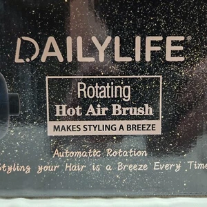 Daily Life Föhn Rotierende Bürste Haartrockner mit 2 Bürsten (1,5 und 2 Zoll) NEU - Bild 1 von 9