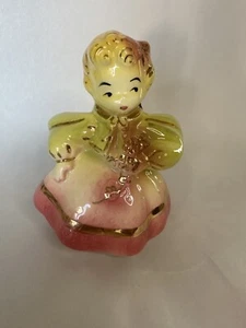 Blonde Angel porcelain ceramic flower vase vintage rare find planter Figurine  - Picture 1 of 8