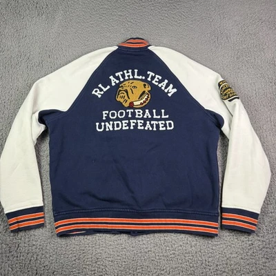 Куртка мужская Polo Ralph Lauren Varsity Jacket M синяя Bulldog Football Champs P Wing - Изображение 1 из 4