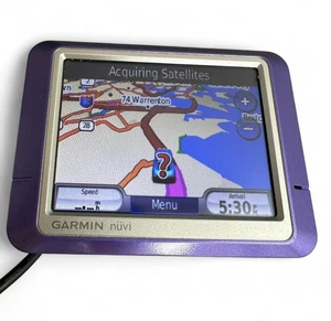 Garmin Nuvi 205 GPS Purple Bundle w/ Car Charger Tested Working - Picture 1 of 8