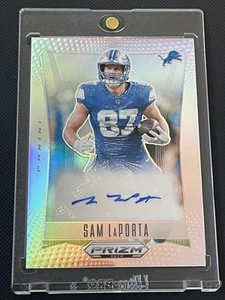 Sam LaPorta 2024 Panini Prizm DECA Football Silver Prizm Auto #S-SLA Lions - Foto 1 di 3