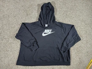 NIKE 3x Felpa con cappuccio donna nera - Foto 1 di 8