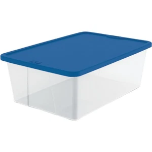 Homz 12 Qt. Clear Storage Tote 3212CLBL.08 Homz 3212CLBL.08 073527151869 - Picture 1 of 1