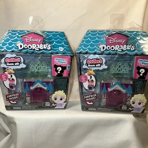 2 Disney Doorables Elsa's Frozen Castle Mini Playset w/Surprise Mystery Figure - Picture 1 of 12