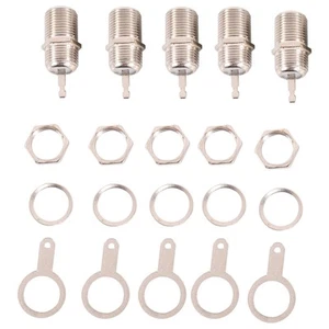 5 Pcs F Type Panel Mounted Socket Female Jack Solder Connector Adapter X2B29921 - Photo 1/10