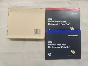 2012 Mint Set - U.S. Mint - Uncirculated Coins - 28-Coin Set - P & D - Picture 1 of 11