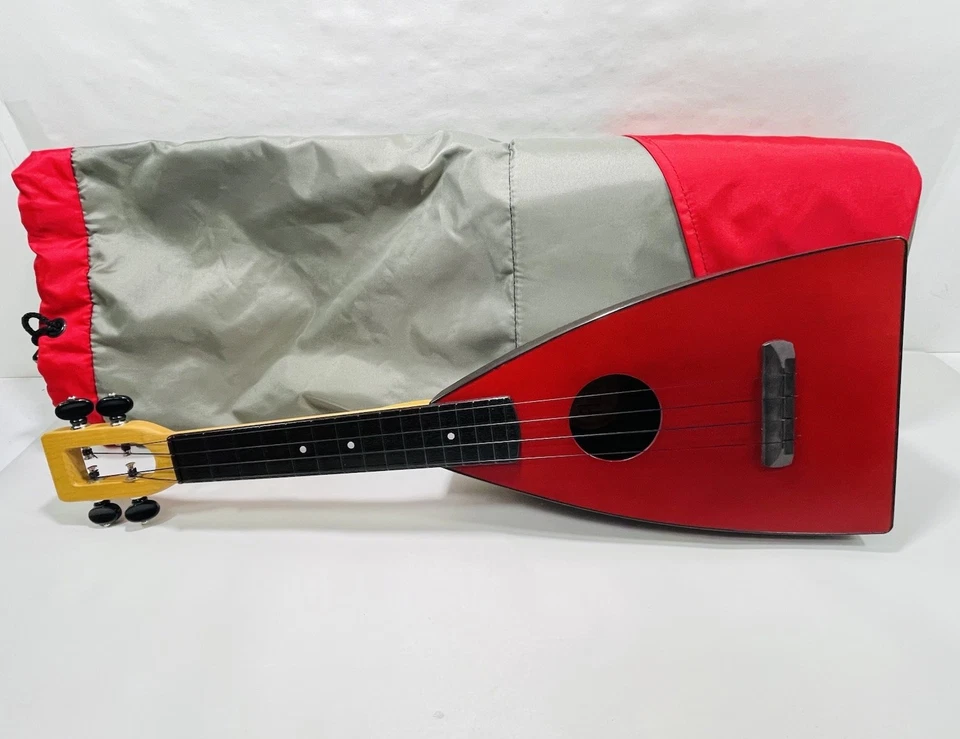 Magic Fluke Company "It's A Fluke" Red FLUKE UKULELE UKE  M10 18850 w/ Case - Image 1 of 4