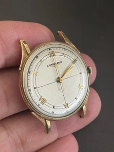 Longines Watch 14K Solid Gold Case Cal. 22 LS Hand Winding Nice Dial - Picture 1 of 12