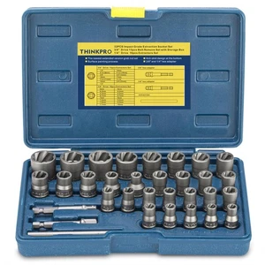 Bolt Extractor Kit, 32PCS Rounded Bolt Remover, Extractor Socket Set for Remo... - Bild 1 von 8
