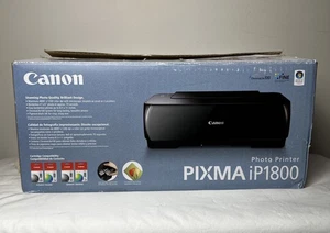 Canon PIXMA iP1800 Photo Printer USB 4800x1200 DPI ChromaLife100 Inkjet Color - Picture 1 of 11