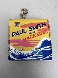 Paul Smith brand mackerel Leather Key Ring Rare New Italy accessories purse - Picture 1 of 6