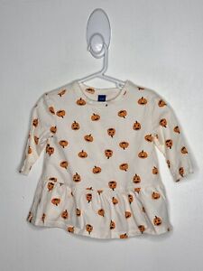 Old Navy Everyday Pumpkin Dress Baby Girls Size 12-18 Months Halloween Autumn