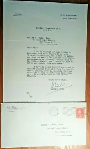 Victoria Cross Recipient Capt. Harold Auten Autograph - Signed Letter ~ Q-Boat - Picture 1 of 7