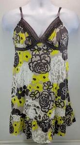 MM) Damen Arizona Jean Co. Baumwolle Spaghettiträger Sommer Blumen Kleid Large - Bild 1 von 7