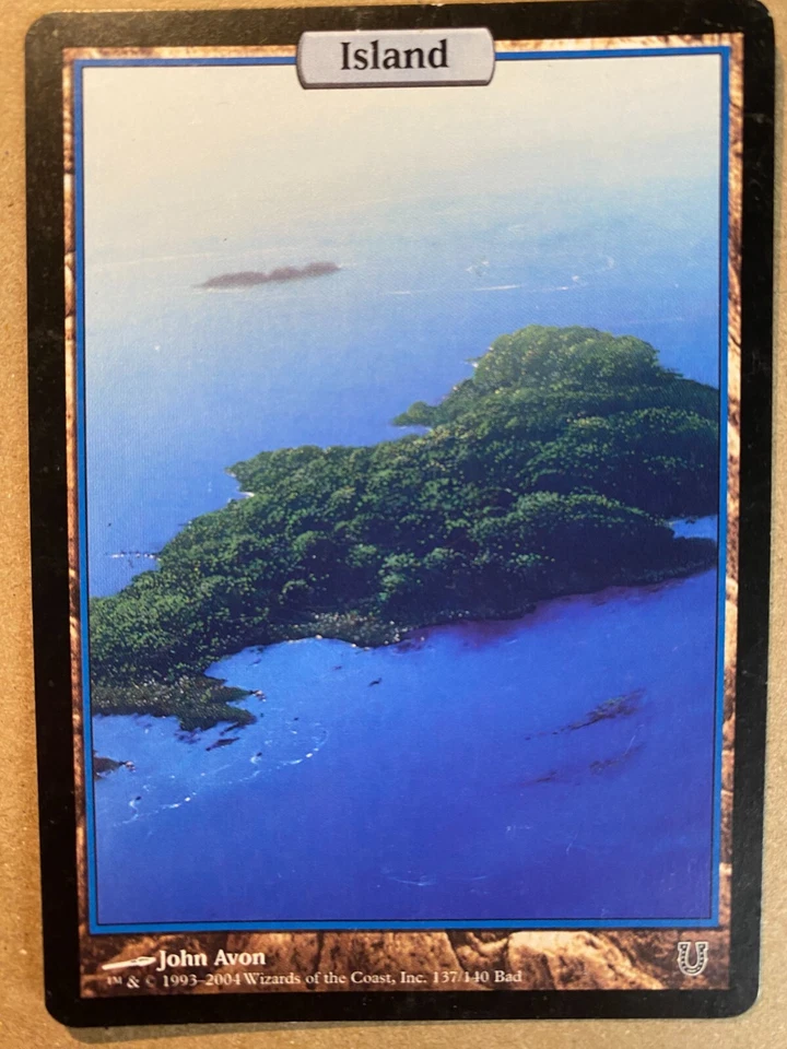 MTG 1x FULL ART Island Unhinged Pauper Magic the Gathering Card x1 LP - Image 1 of 1