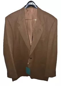 Arlotta Men's Casual Single Button Brown Wool Italian Blazer Size - 52 - Picture 1 of 20