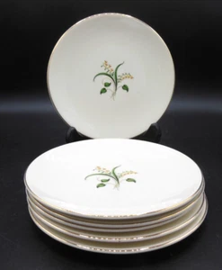 Vintage Knowles - Set of 6 Bread or Dessert Plates - Forsythia - Picture 1 of 3