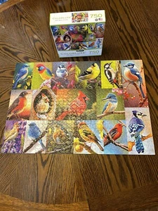 Colorluxe Animal Life "Birds of a Feather" 750 Piece Jigsaw Puzzle 23.5"x16.5" - Picture 1 of 5
