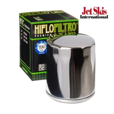 HifloFiltro Oil Filter Chrome Harley Davidson HF171C - Image 1 of 4