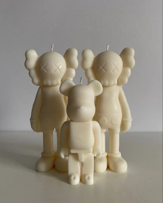 Molde de silicona para hacer velas 3D Kaws Bear jabón resina artesanía recuerdos de boda Foto 1 de 1