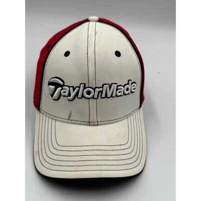 Gorra de golf TaylorMade TMax Gear ajustada gorra de rendimiento roja blanca L/XL Foto 1 de 4