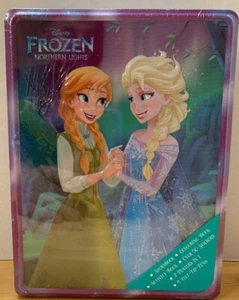 Disney FROZEN Northern Lights 3 Books 4 Felt Pens Poster 50+ Stickers And Tin - Picture 1 of 2