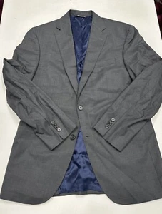 David Donahue Grey 2-Button Ryan Blazer Mens 40R Wool Excellent - Picture 1 of 13