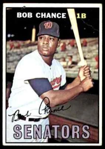 1967 Topps Bob Chance Washington Senadores #349 - Imagen 1 de 2