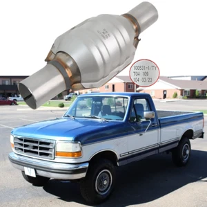 2" Inlet/Outlet Catalytic Converter w/ Heat Shield Weld-on EPA For Ford F-150 - Imagen 1 de 13