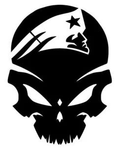 NFL New England Patriots skull football Vinyl Sticker Decal Car Window Bumper - Bild 1 von 1