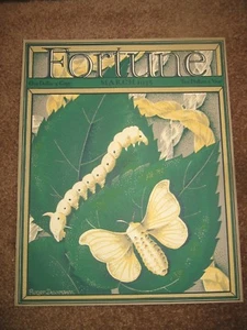 Portada original de la revista Fortune casi como nueva marzo 1935 polilla gusano de seda oruga - Imagen 1 de 1