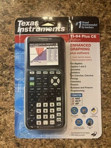 Texas Instruments TI-84 Plus CE Graphing Calculator - Black - Picture 1 of 2