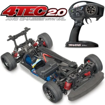 Traxxas 4-Tec 2.0 1/10 AWD VXL Brushless RTR Car Chassis w/TQi & TSM - FREE SHIP - Image 1 of 4