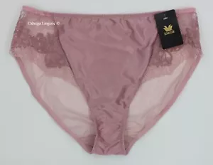 Bikini Wacoal 841377 ""Note laterali"" nuovo con etichette con pizzo taglio alto rosa polveroso (693) - Foto 1 di 5