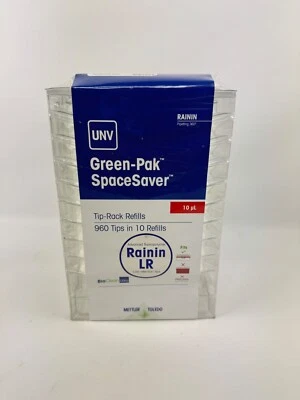 METTLER TOLEDO RAININ 30389284 Green-Pak SpaceSaver GPS UNV 10uL GL 960A/10 - Photo 1/4