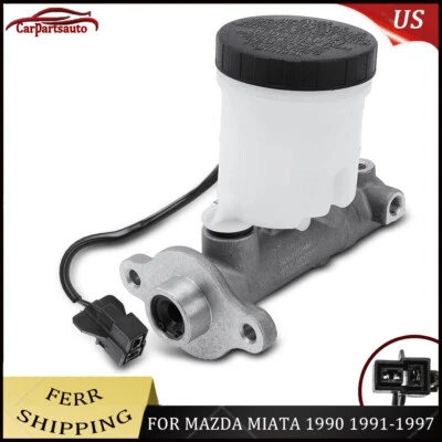 Cilindro maestro de freno para Mazda Miata 1990 91-97 con depósito y sensor 1,6 1,8 L Foto 1 de 4