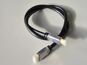 0,8m HDMI Kabel 4k Full HDTV 3D Heim TV PS4 PS3 HDR CEC Ethernet PC vergoldet - Bild 1 von 2