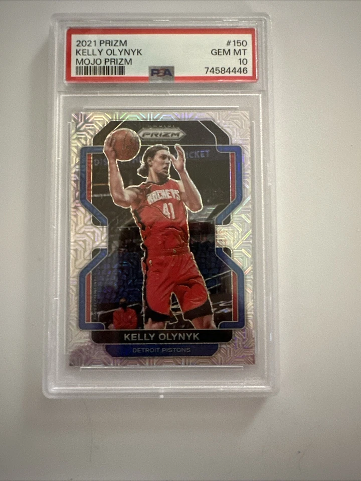 2021 Panini Prizm Kelly Olynyk #150 Mojo Prizm /25  PSA 10 Detroit Pistons - Image 1 of 3